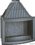 Foyer 6285-44 Горивна камера от чугун; обло стъкло; странично отваряне; 15 kW; КПД - 70%; размери: 795/536/950 mm; дължина на цепениците - 61 см; димоотвод - Ф200; тегло 177 кг. Цена 2648 лв.