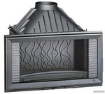Foyer 6284-44 Горивна камера от чугун; право стъкло; странично отваряне; 14 kW; КПД - 70%; размери: 846/435/698; дължина на цепениците - 55 см; димоотвод - Ф200; тегло 125 кг. Цена 1839 лв.