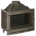 Foyer 6769-00 Горивна камера от чугун; право стъкло; странично отваряне; 14 kW; КПД - 73,4%; размери: 692/455/690; дължина на цепениците - 50 см; димоотвод - Ф200; тегло 132 кг. Цена 1117 лв.