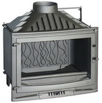 Foyer 6769-05 Горивна камера от чугун; право стъкло; странично отваряне; 14 kW; КПД - 73,4%; размери: 692/455/690; дължина на цепениците - 50 см; димоотвод - Ф200; тегло 133 кг. Цена 1231 лв.
